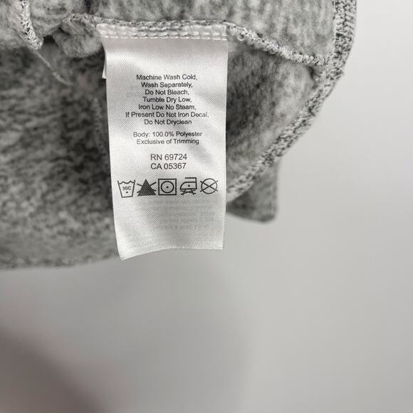 Columbia Womens XSmall Gray Darling Days Pullover Sweatshirt Fleece Button Hood - Picture 7 of 9